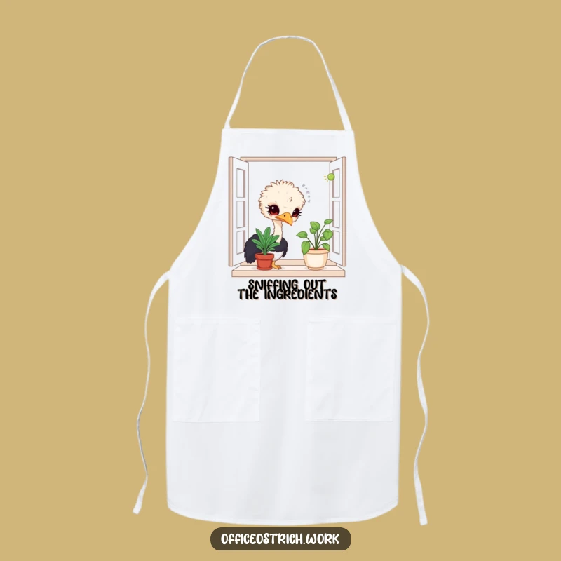 Funny Ostrich Apron: Cook with Curiosity and Protect Your Clothes