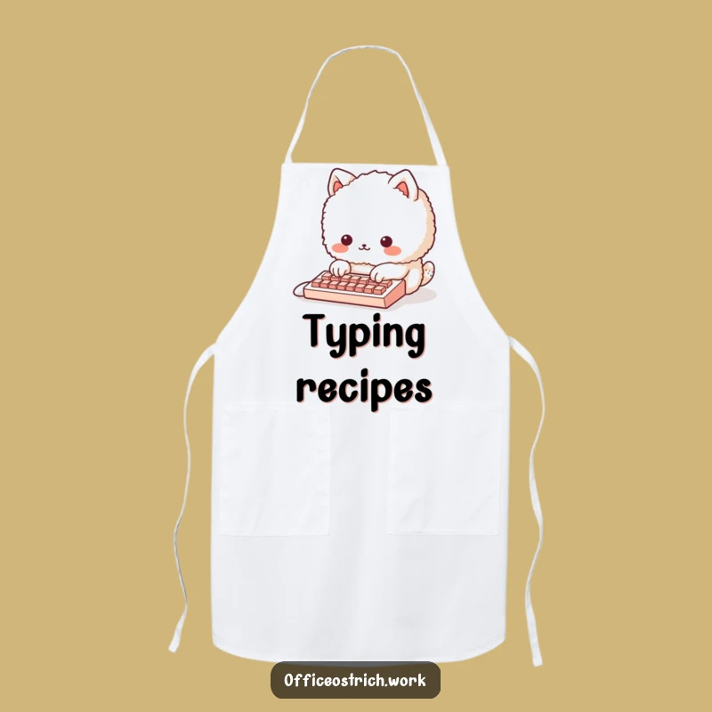 Funny Cooking Tiny Keyboard Apron - Humorous Gift for Digital Chefs