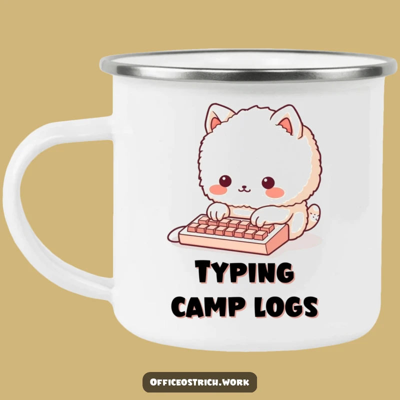 Funny Outdoor Tiny Keyboard Mug - Rugged Humorous Camping Gift