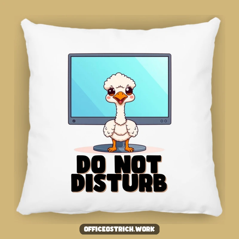 Funny Kawaii Ostrich Pillow - Cute Office Accent, Perfect Funny Gift