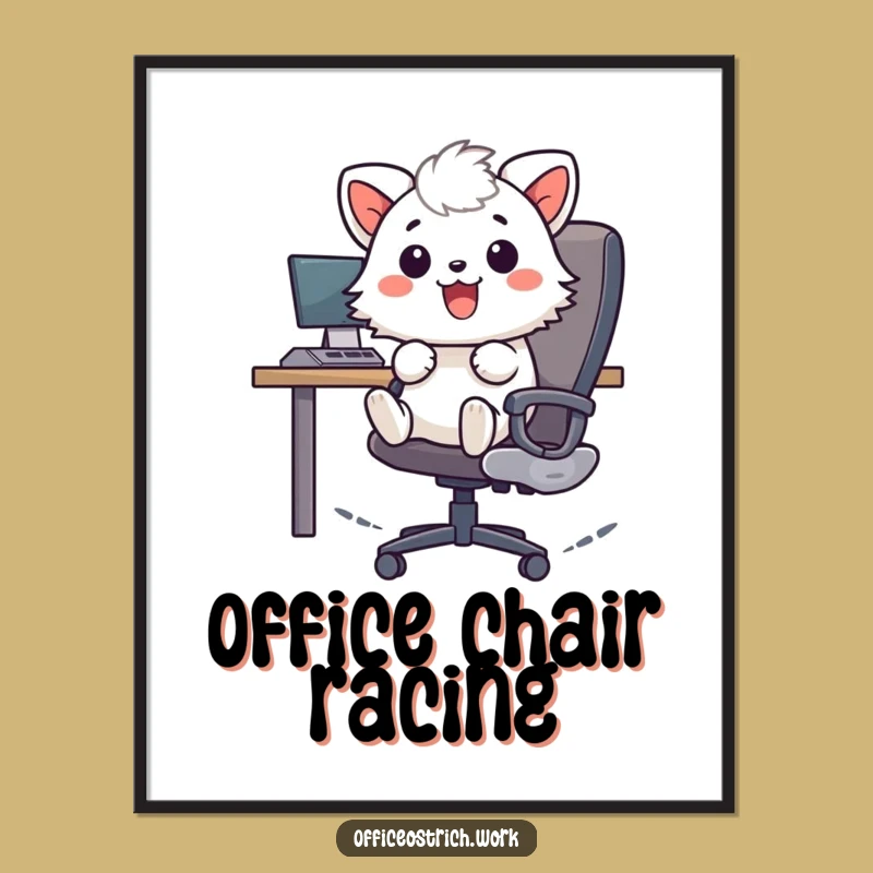 Funny Zooming Office Animal Digital Print - Instant Humorous Decor