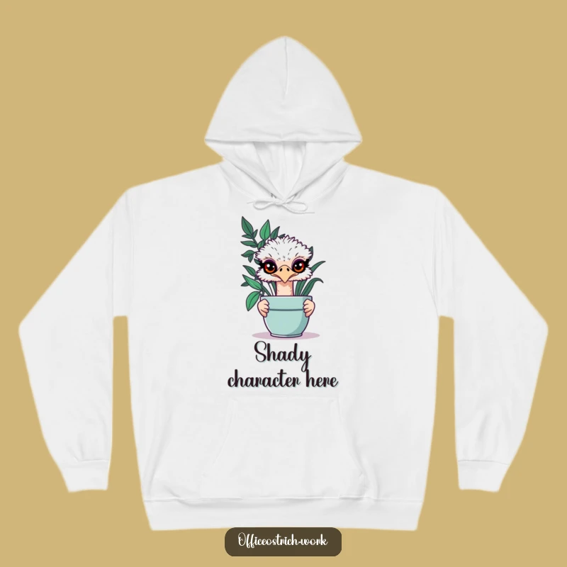 Funny Ostrich Cozy Hoodie - Hilarious Secret Keeper Gift for Ultimate Comfort