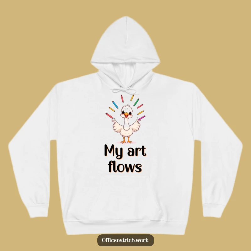 Funny Juggling Ostrich Hoodie - Cozy Creative Comfort, Awesome Funny Gift
