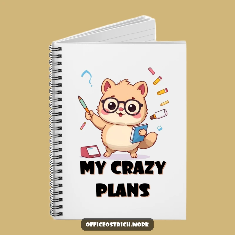 Funny Journal Office Juggling Animal - Creative Humorous Note-Taking
