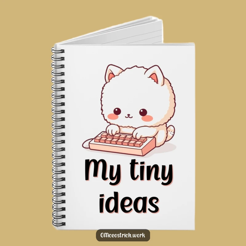 Funny Journal Tiny Keyboard Animal - Creative Humorous Note-Taking