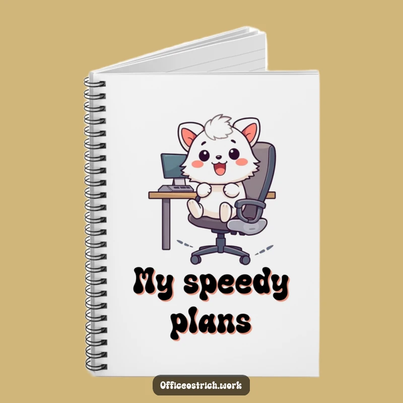 Funny Journal Zooming Office Animal - Creative Humorous Note-Taking