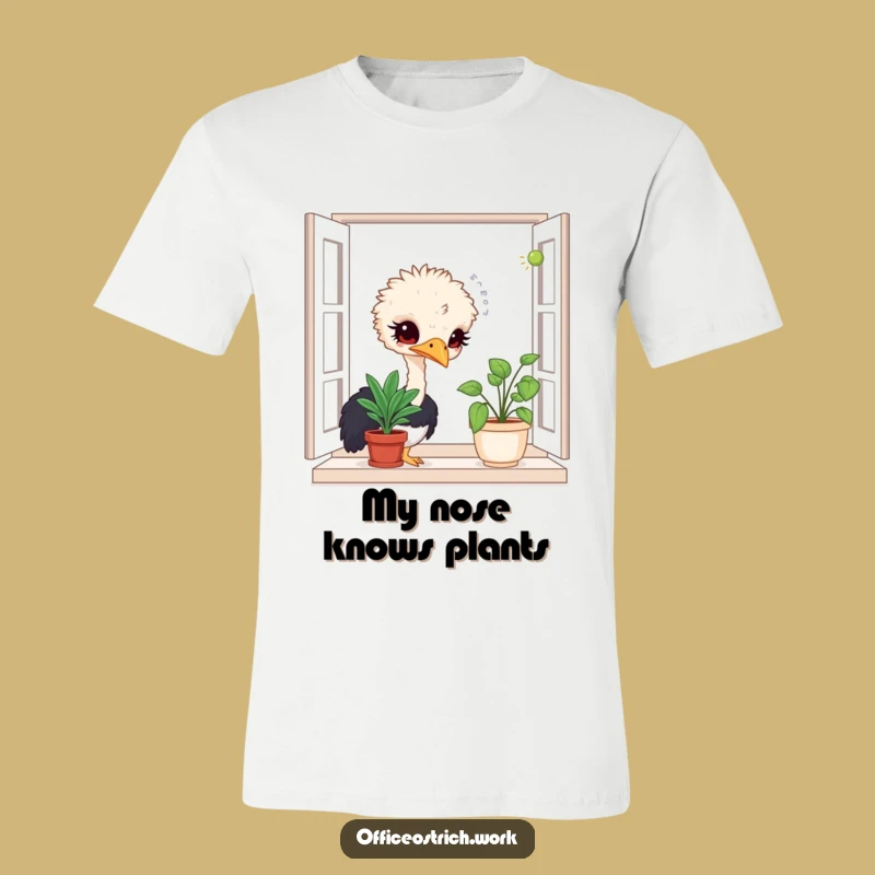 Funny Ostrich T-Shirt: Show Your Curiosity with This Amusing Bird Design